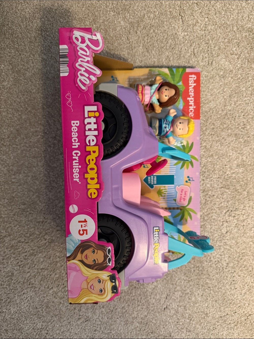 Fisher-Price Little People Beach Cruiser - Purple, Pink, Teal
